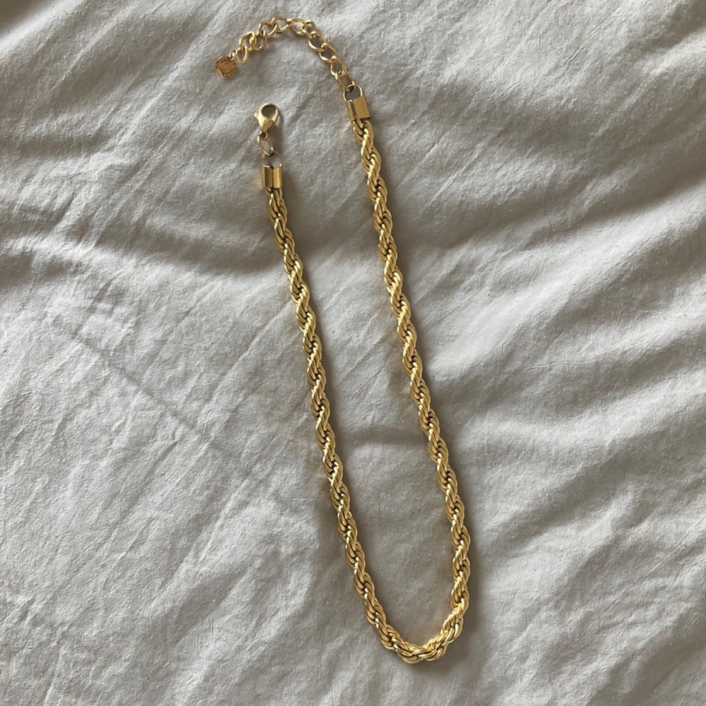 Victoria Emerson Twisted Rope Gold Necklace